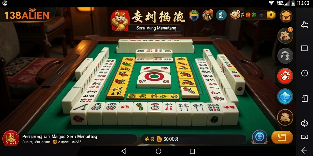 Screenshot utama dari gameplay Mahjong yang menarik di 138ALIEN.
