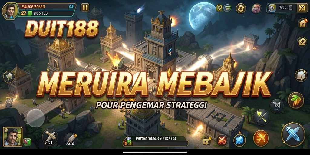 Tampilan gameplay menara pertahanan yang seru dan strategis.