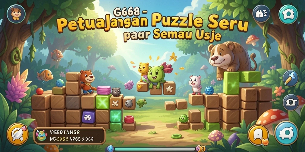 Tampilan gameplay G668 yang menarik dan menantang puzzle.