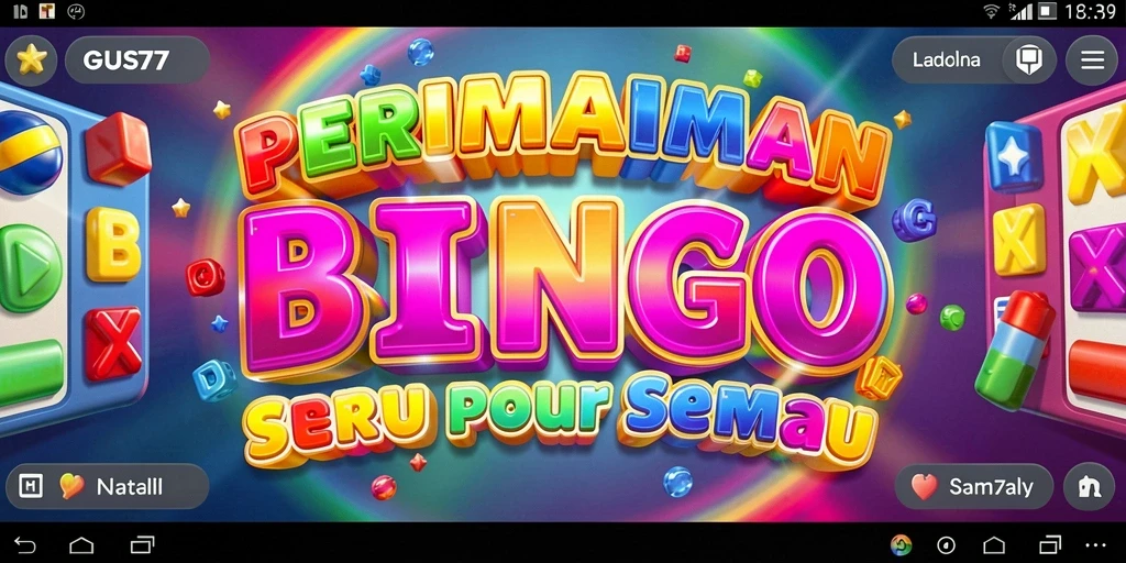 Tampilan gameplay Bingo GUS77 yang menarik dengan grafis cerah.
