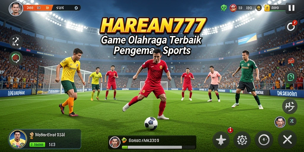 Tampilan gameplay menarik dari olahraga di HARAPAN777.