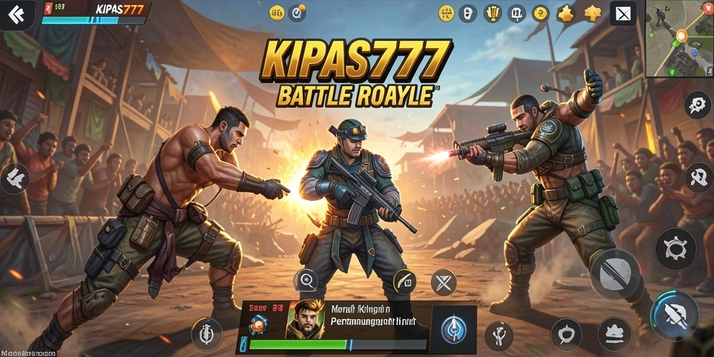 Tampilan gameplay KIPAS777 yang seru dalam aksi Battle Royale.