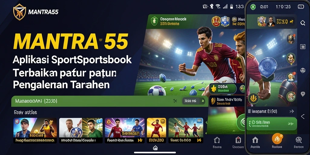 Tampilan gameplay taruhan di aplikasi MANTRA55 yang modern.