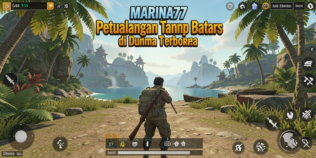 Tampilan gameplay Open World yang menakjubkan di MARINA77.
