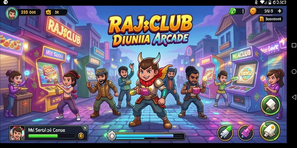 Tampilan gameplay seru dan menantang di RAJACLUB.