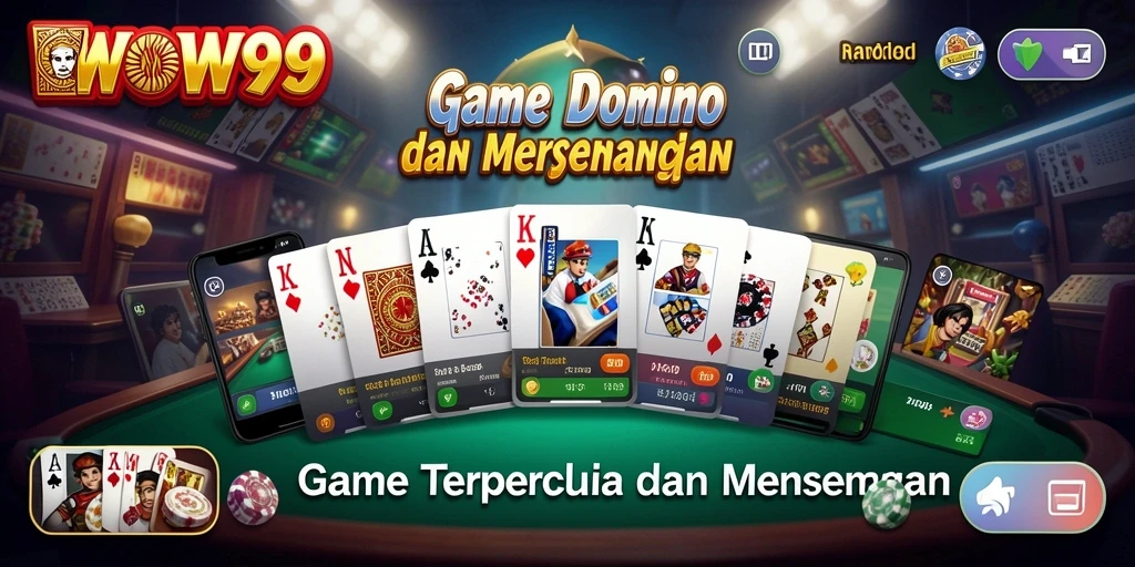Tampilan gameplay domino yang seru di WOW99.